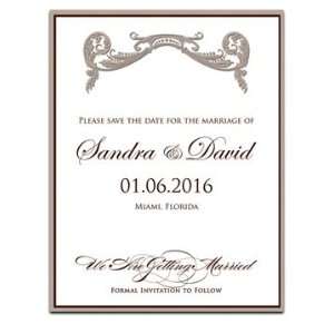  100 Save the Date Cards   Vizcaya Coco