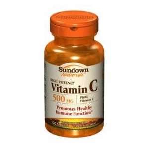 Sundown Vitamin C 500mg Ascorbic Acid Tablets 100