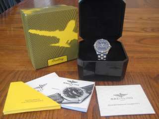 BREITLING AEROSPACE TITANIUM CHRONOGRAPH BOX AND PAPERS MINT CONDITION 