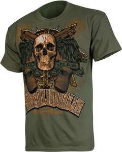 Mens Throwdown by Affliction Dead Army T Shirt NEW (X Large)  