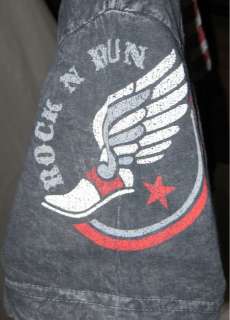 AFFLICTION Gladiator Rockn Run T Shirt M American Cust  