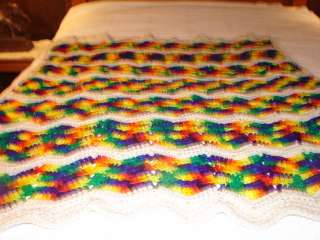 New Handcrafted Crochet Afghan Lap Throw Blanket  