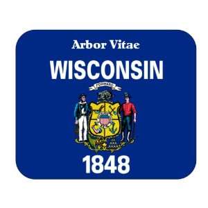  US State Flag   Arbor Vitae, Wisconsin (WI) Mouse Pad 