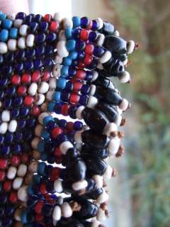   Glass bead BEADWORK Cloth BAG African / Native American ?  