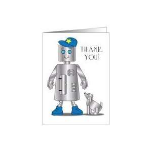  Thank you, Robot boy, robot dog Card Health & Personal 