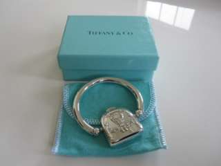 New Tiffany & Co. Sterling Silver Birth Date Baby Rattle  