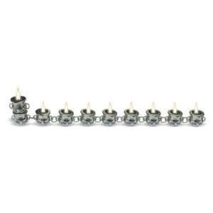  Hanukkah Menorah with Links (Travel Size)