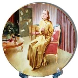  as Grusinskaya in Grand Hotel Collectors Plate from the Hollywood 