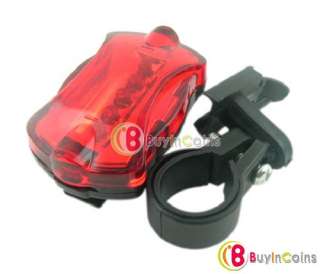 LED Bicycle Rear Safety Flashlight Torch Light Lamp  