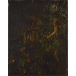 Hand Made Oil Reproduction   John La Farge   32 x 40 inches   Virgil 