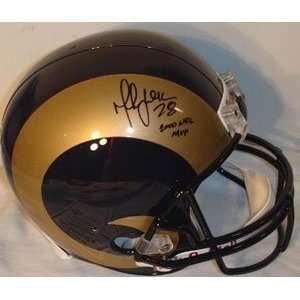  Signed Marshall Faulk Helmet   Replica