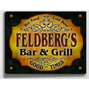  Feldbergs Bar & Grill 14 x 11 Collectible Stretched 