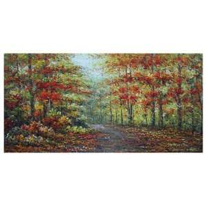  Autumn Path In Gogh by Karel Andries. Size 54.00 X 27.00 