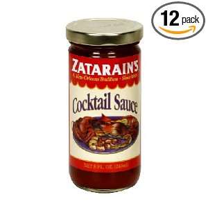 Zatarains Sauce, Cocktail, 8 Ounce (Pack of 12)  Grocery 