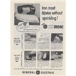 1954 GE General Electric Steam and Dry Iron without Sprinkling Print 