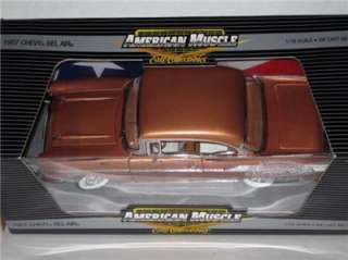 ERTL 57 CHEVY BEL AIR GOLD CHASE HARD TOP 1of2502 118  