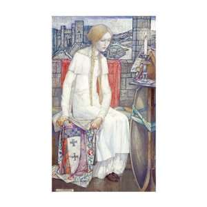 Elaine by Edward Reginald Frampton. size 17 inches width by 26 inches 