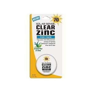    Solar Sense Clear Zinc Face Cream Sunblock Spf 70 .5oz Beauty
