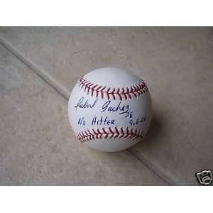 Anibal Sanchez Autographed Baseball   No Hitter 9 6 06 Official Ml 