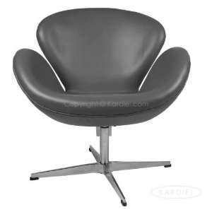  Swan Chair, Grey Aniline Leather