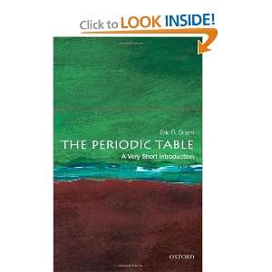  The Periodic Table A Very Short Introduction [Paperback 