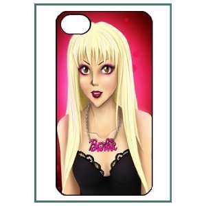 com Barbie Pink Cartoon Style Figure iPhone 4 iPhone4 Black Designer 