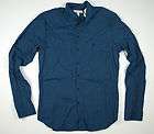 Mens Caulfield Preparatory Button Down Collar Blue Cotton Pocket Shirt 