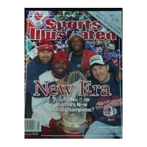  Boston Red Sox Autographed Magazine   Autographed MLB 