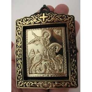  St GEORGE VICTORIOUS   Metallic Embossing Icon, Chasing 