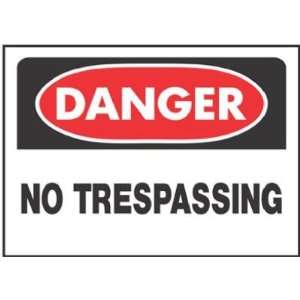  10x14 No Trespass Sign