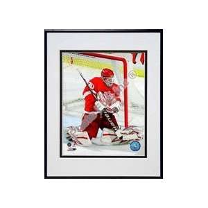  Chris Osgood 2009   2010 Action Red Jersey Double Matted 