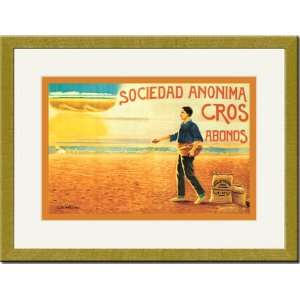   /Matted Print 17x23, Sociedad Anonima Cros Abonos