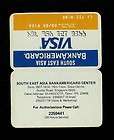 1981 Singapore Bank of America Visa advertising pocket 