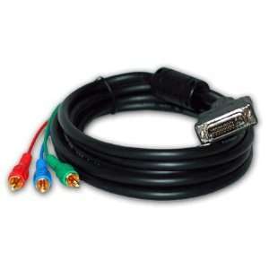  Wired Up Dvi to Component Cable 3 RCA   50ft (DVI I 