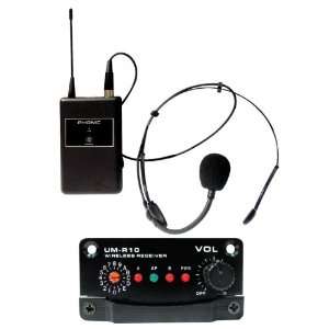  Phonic UM50 Wireless System with Dynamic Headset Mic 