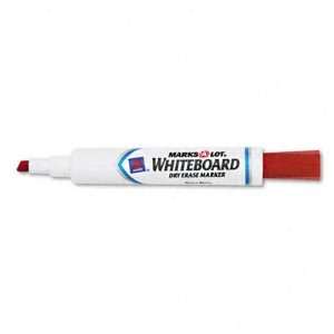  Marks A Lot® Chisel Tip Whiteboard Marker, Red Ink 