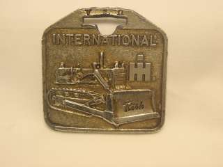 Vintage International Harvester Bulldozer Watch Fob NICE Estate Find 