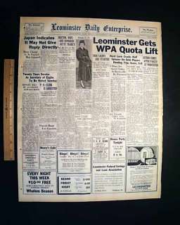 1937 ALCATRAZ ISLAND PRISON Convicts Escape ? Newspaper  