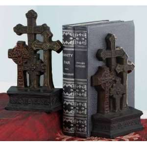   Pack of 4 Religious Decorative Vintage Cross Bookends