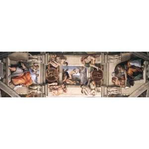   Michelangelo Ceiling of the Sistine Chapel detail2