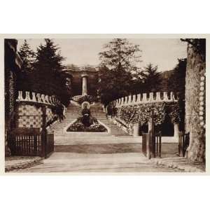   Park Barcelona Antoni Gaudi   Original Photogravure