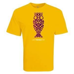  hidden Euro 2012 Graphic Trophy Soccer T Shirt (Yellow 