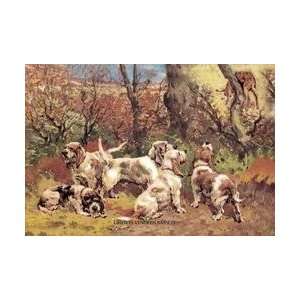  Griffon Vendeen Bassets 12x18 Giclee on canvas