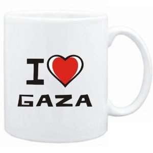  Mug White I love Gaza  Cities