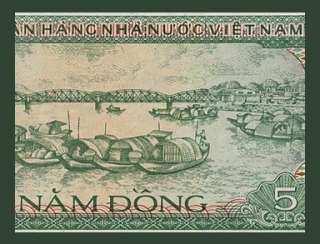 DONG Banknote VIETNAM 1985   Cot Co FLAG TOWER   UNC  
