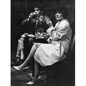  A Couple Having a Drink and a Smoke at a Stockport Jive Club 