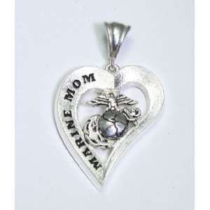 Wife Heart Pendant, Designed and Handcrafted By Marine Corps Veterans 