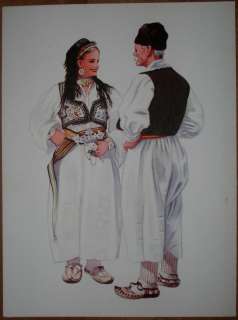 Bosnia Folk Costume Travnik, Guca Gora   I/11  