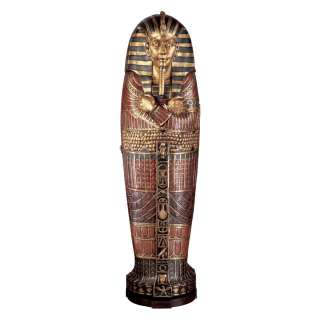   Tutankhamen Sarcophagus Cabinet 6¼ feet Egyptian Pharoah King Tut