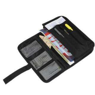   Car Set Neoprene Phone Holder Document Folder Litter Bag Black  